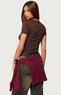 Edikted Nikkey Semi Sheer T-Shirt