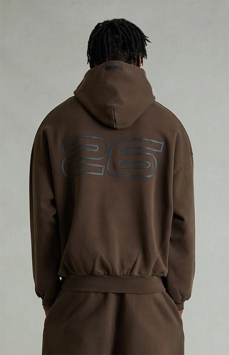 Fear of God ESSENTIALS Brown '90s Fleece Hoodie