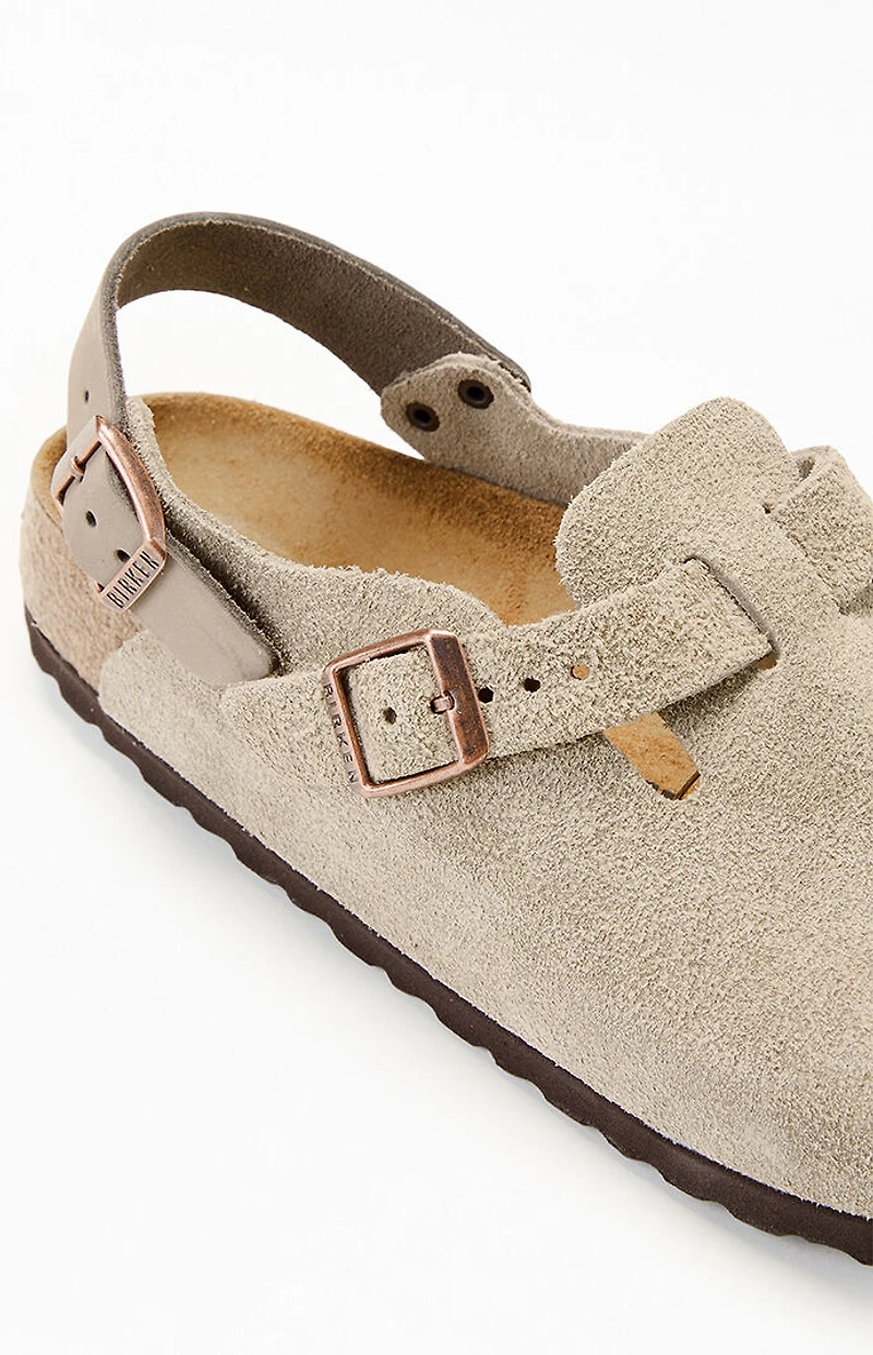 Birkenstock Women's Tokio Suede Leather Clog Taupe