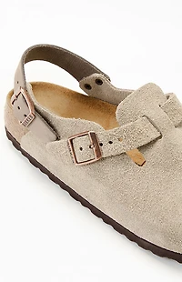 Birkenstock Women's Tokio Suede Leather Clog Taupe