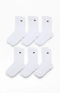 adidas 6 Pack Originals Trefoil Crew Socks