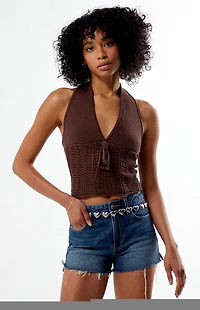 Your Favorite Kelli Knit Halter Top