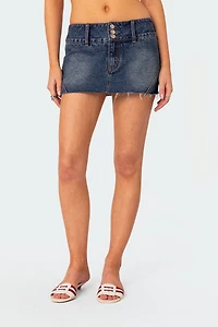 Edikted Kate Denim Micro Skort