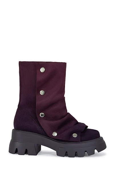 AZALEA WANG Women's Purple Bharti Booties
