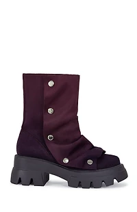 AZALEA WANG Women's Purple Bharti Booties