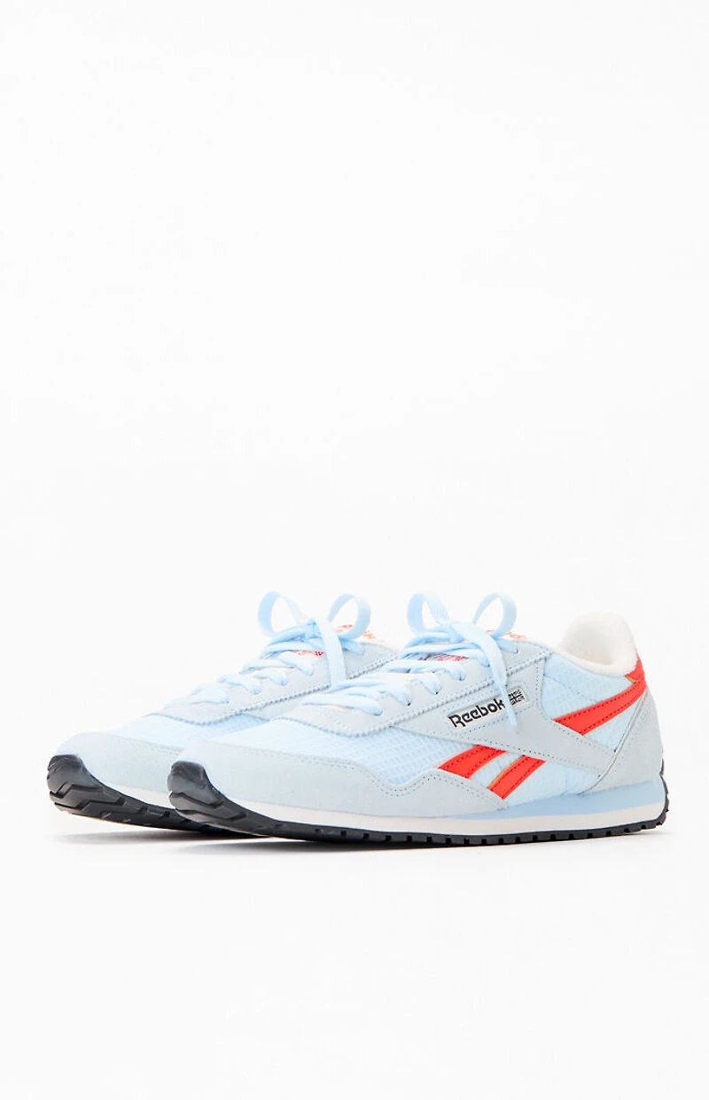 Reebok Women's Blue Classic AZ Waffle Knit Sneakers