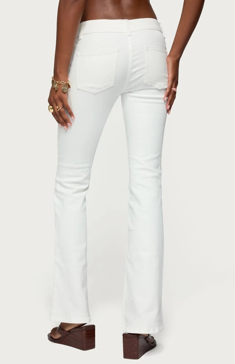 Edikted Mattea Low Rise Flared Jeans