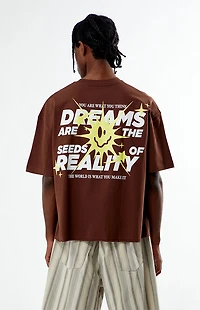 Pacsun Dreams Reality Cropped Boxy T-Shirt