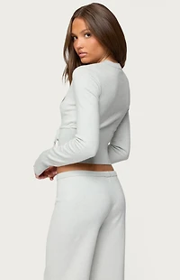 Edikted Embryn Button Up Knit Cardigan