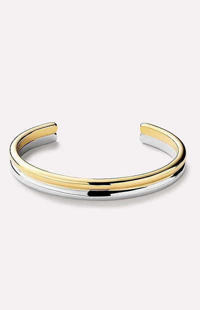 Ana Luisa Arlo Two-Tone Double Cuff Bracelet