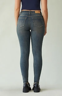 Pacsun Skinny Jeans Stretch Dark Blue Tinted