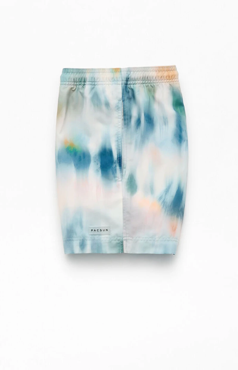 Pacsun Tie Dye 4.5" Swim Trunks
