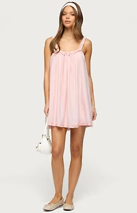 Edikted Christena Ruffle Mini Dress