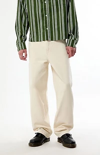 Levi's Cream 568 Loose Straight Carpenter Pants