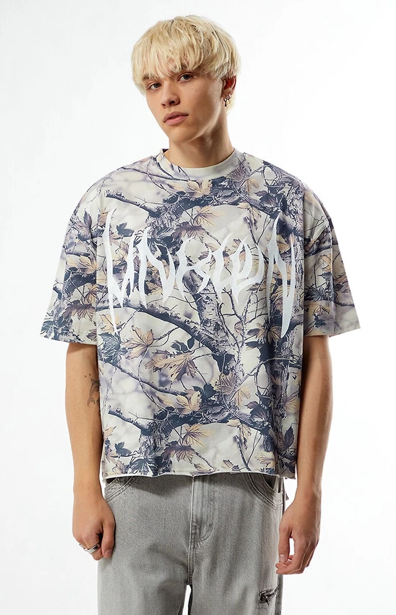 Pacsun Unknown Camo Cropped Boxy T-Shirt