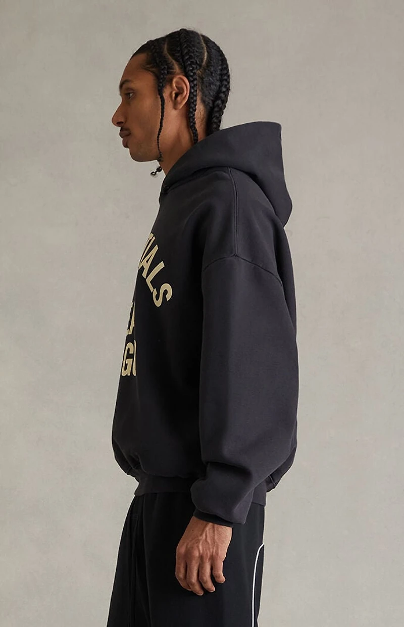 Fear of God ESSENTIALS Faded Black Campus ’90s Hoodie