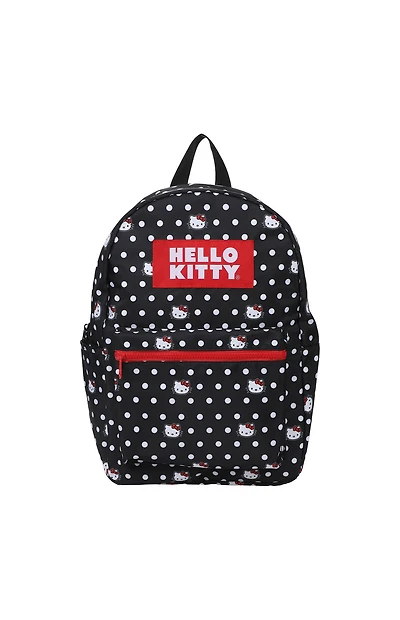 Kids Hello Kitty Head and Polk Dot Backpack