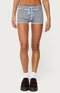 Edikted Lillian Striped Knit Shorts
