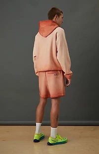 A.R.C. Active Burnt Orange Vintage Wash Heavyweight Fleece Sweat Shorts