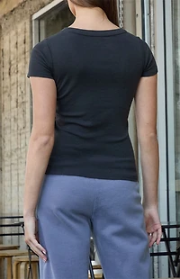 John Galt Black Hailie Radio Silence T-Shirt