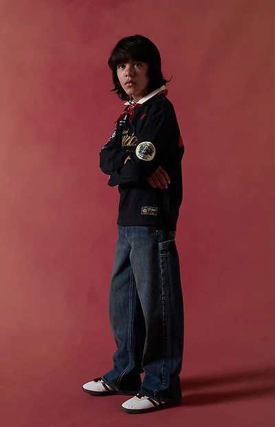 Pacsun Kids Baggy Carpenter Jeans Medium Indigo