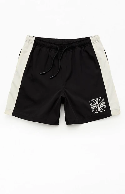 West Coast Choppers Paneled Logo 6" Swim Trunks