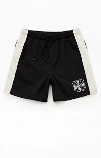 West Coast Choppers Paneled Logo 6" Swim Trunks