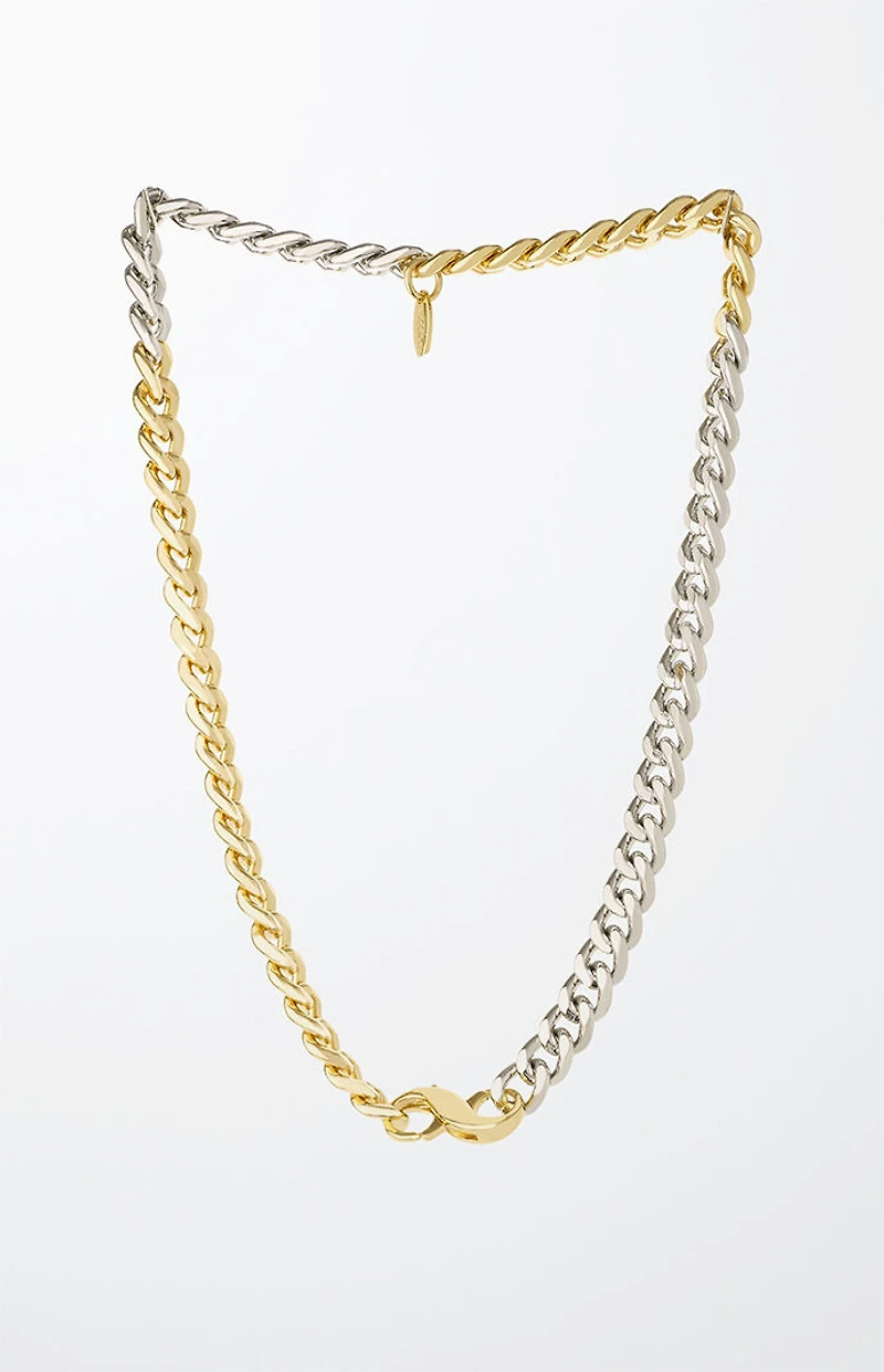 Ettika Mixed Metal Chain Link Necklace