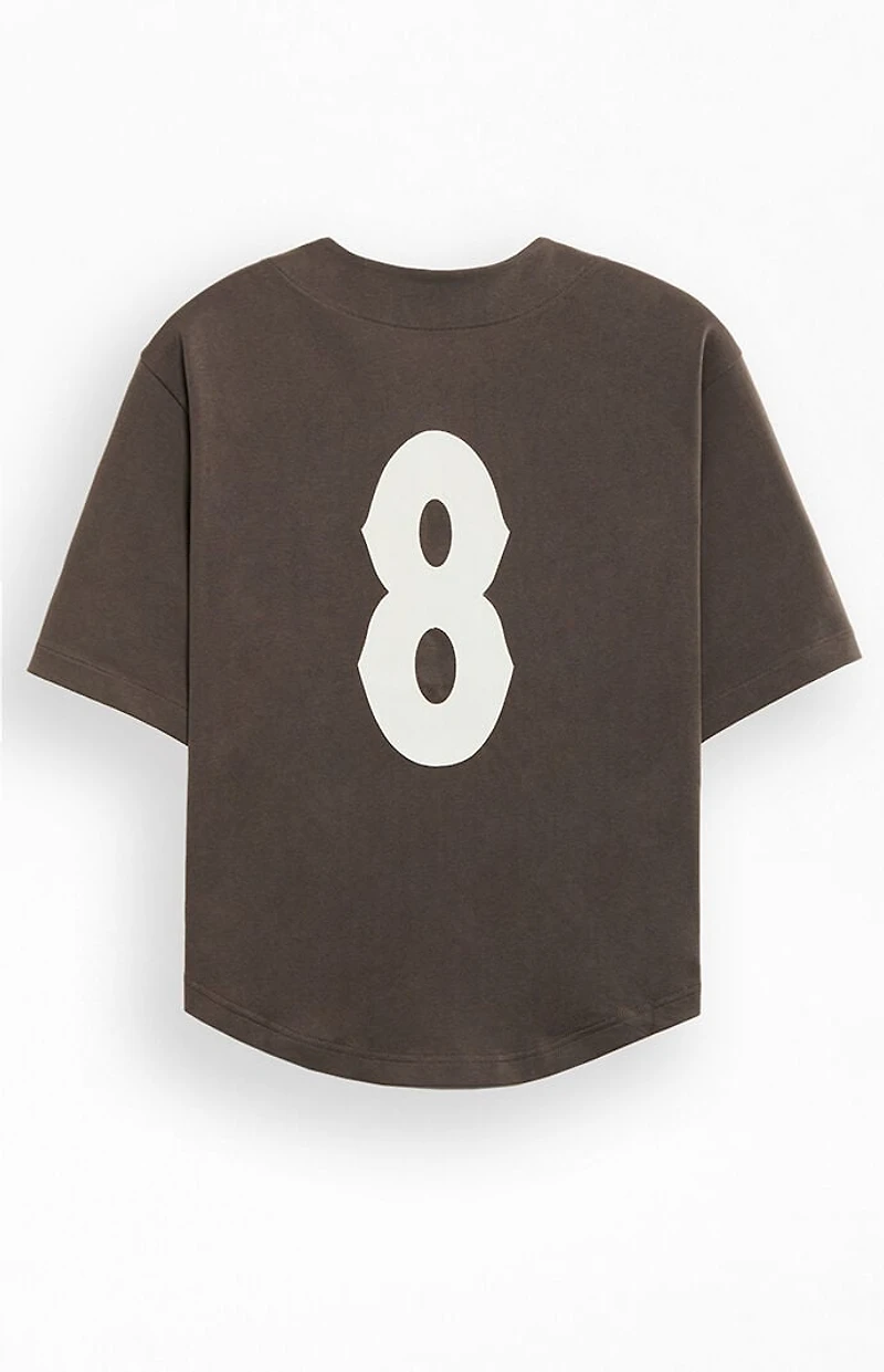 Pacsun Brown Outlaw Bounty Baseball Jersey