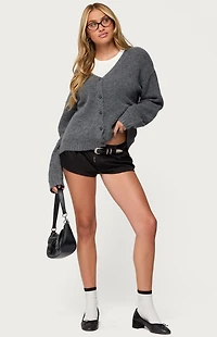 Edikted Shiraz Oversized V Neck Cardigan