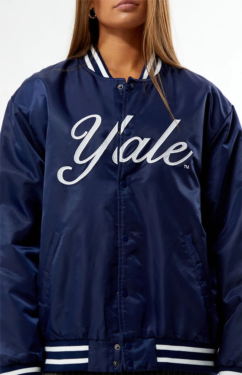 HYPE & VICE Yale Bulldogs A-Game Varsity Bomber Jacket