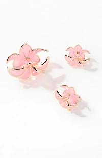 LA Hearts 3 Pack Pink Metal Hair Claw Clips