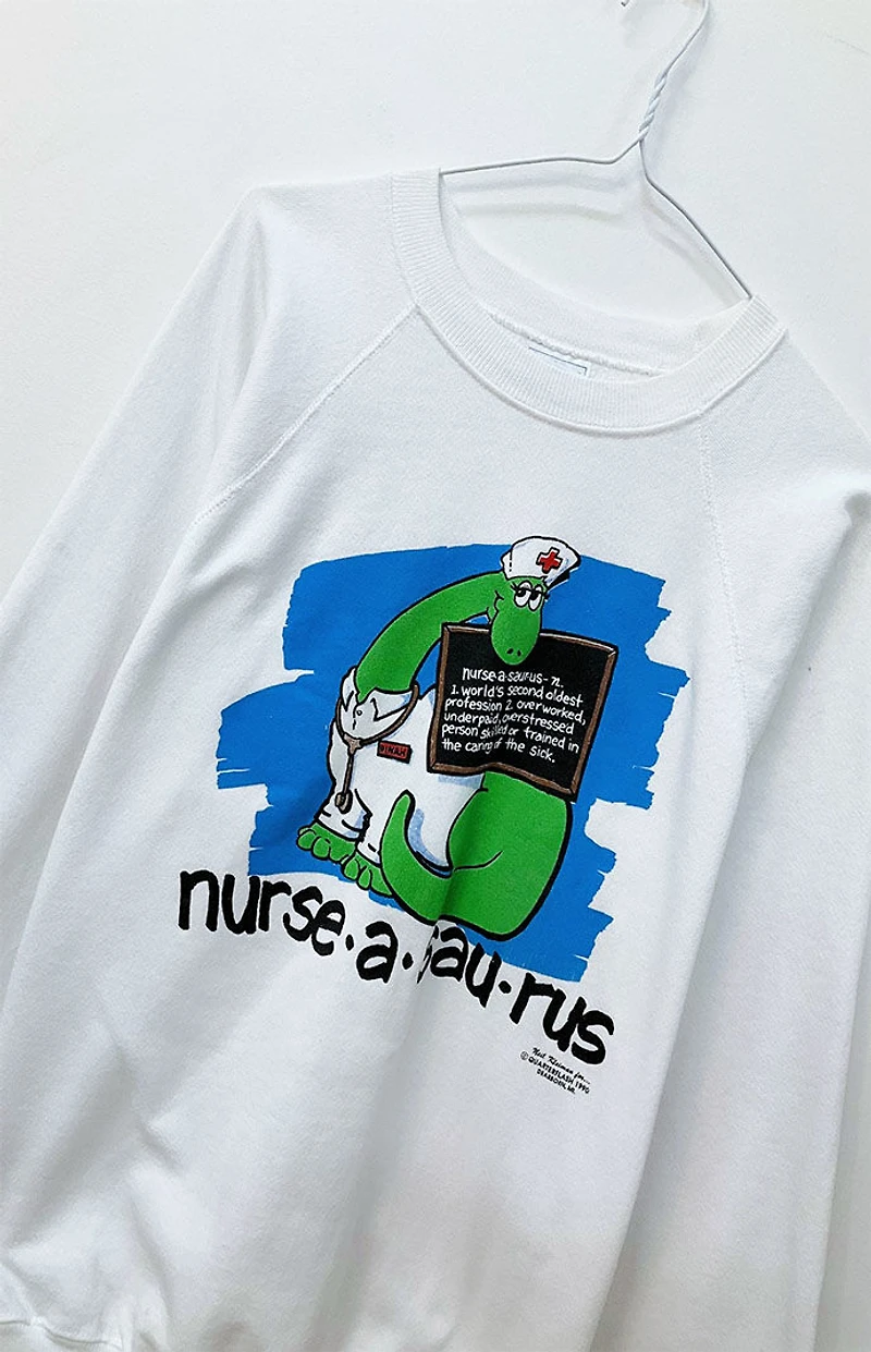 GOAT Vintage Nurse-a-saurus Sweatshirt