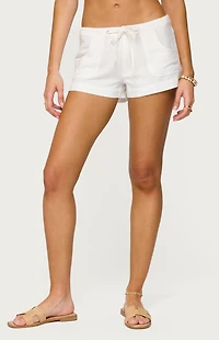 Edikted Hollis Linen Look Shorts