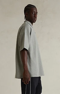 Fear of God ESSENTIALS Concrete Heather Pique Polo Shirt