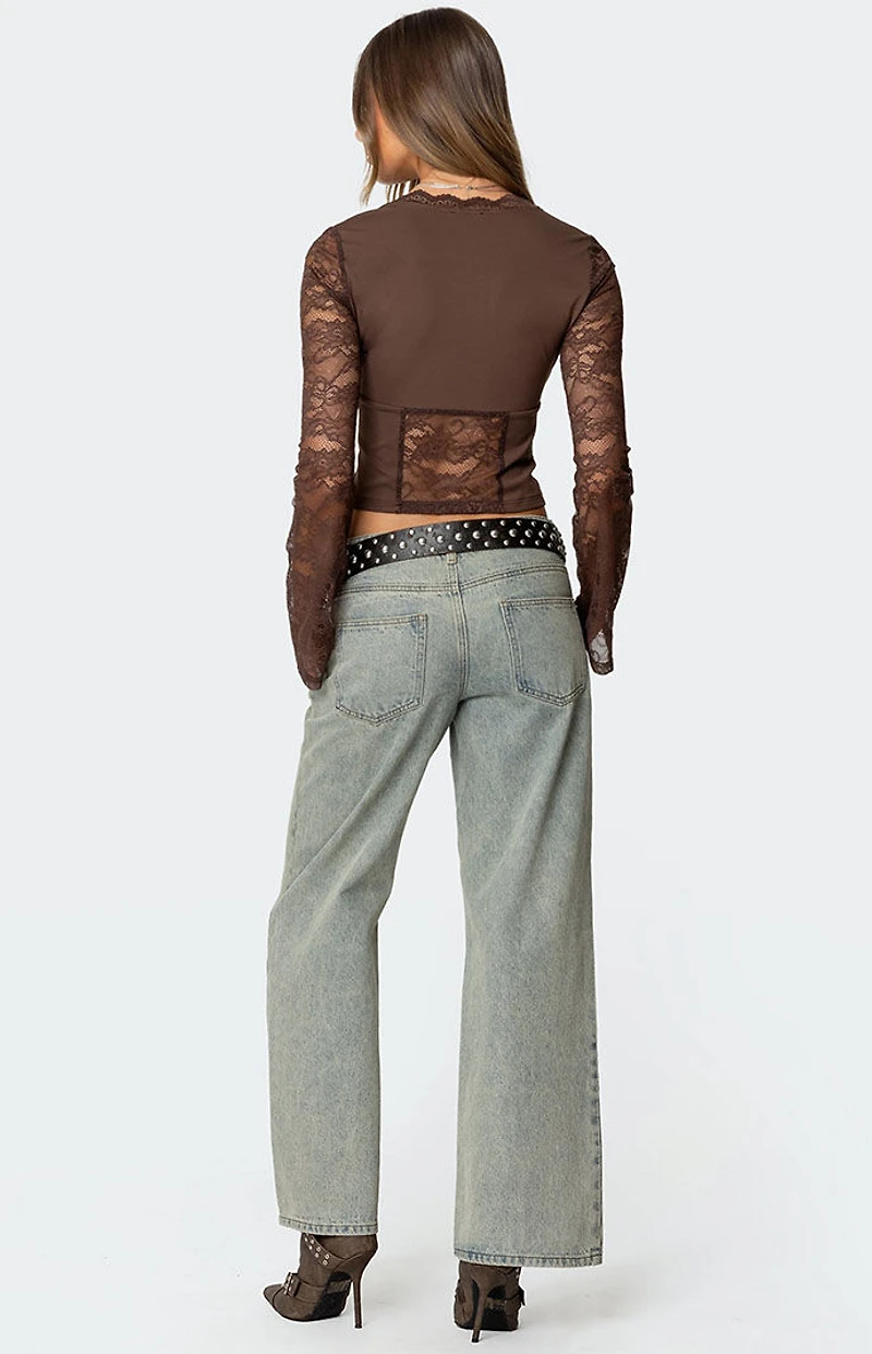 Edikted Stephi Lacey Split Front Top