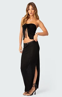 Edikted Milan Slitted Maxi Skirt