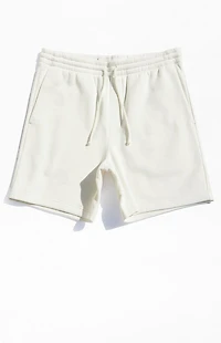 Pacsun Fleece Cream Sweat Shorts
