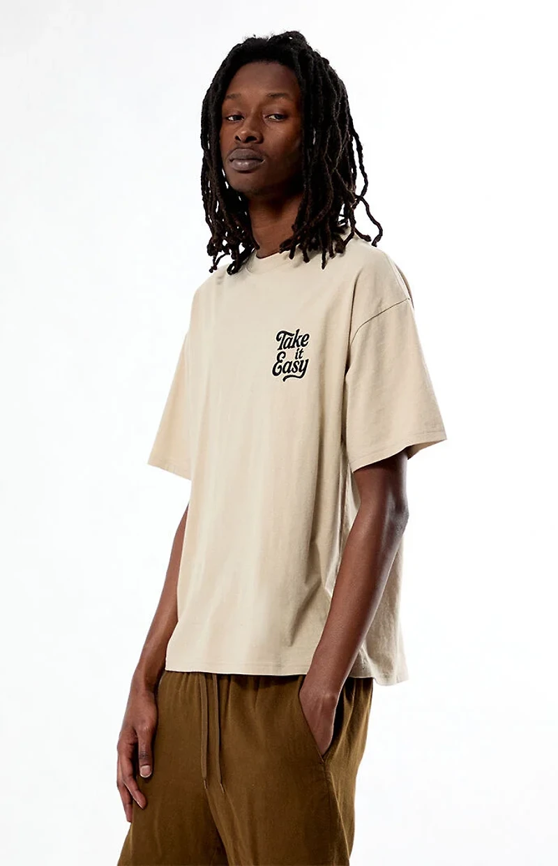 Pacsun Take It Easy Embroidered T-Shirt