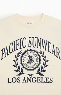 Pacsun Off White Pacific Sunwear Collegiate T-Shirt
