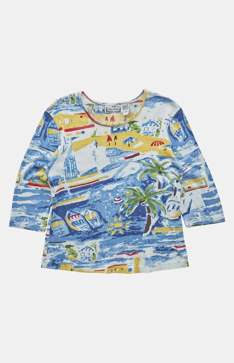 PS VINTAGE 2000s Beach Baby Graphic Top