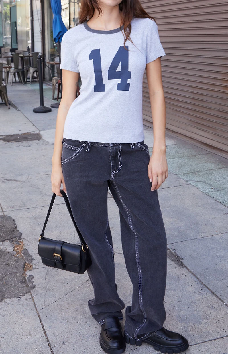 John Galt Hailie 14 Ringer T-Shirt