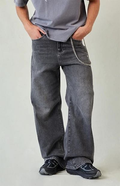 Pacsun Blake Extreme Baggy Jeans Chain Gray