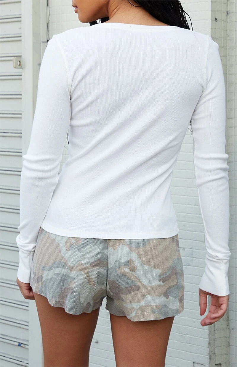 John Galt Emery Camo Waffle Knit Shorts