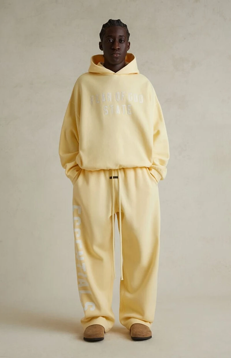 Fear of God ESSENTIALS Garden Yellow '90s Fit Fleece Hoodie