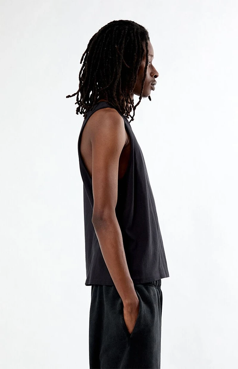 Pacsun Black Classic Ribbed Muscle Tank Top