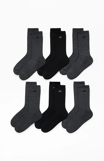 adidas 6-Pack Trefoil Crew Socks