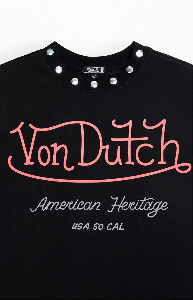 Von Dutch Studded Oversized T-Shirt