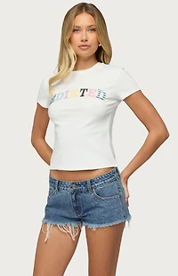 Edikted Patchwork Baby T-Shirt