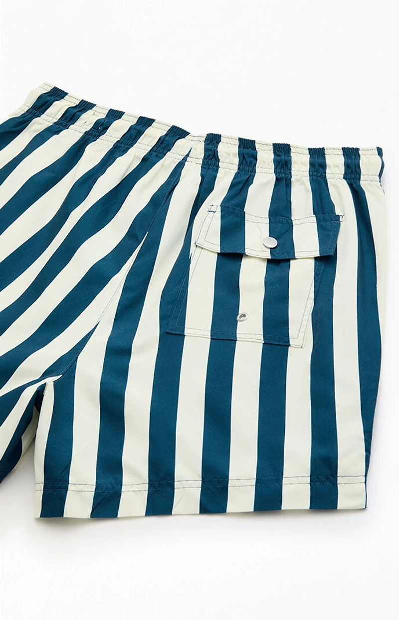 Pacsun Dune Striped 4.5" Swim Trunks